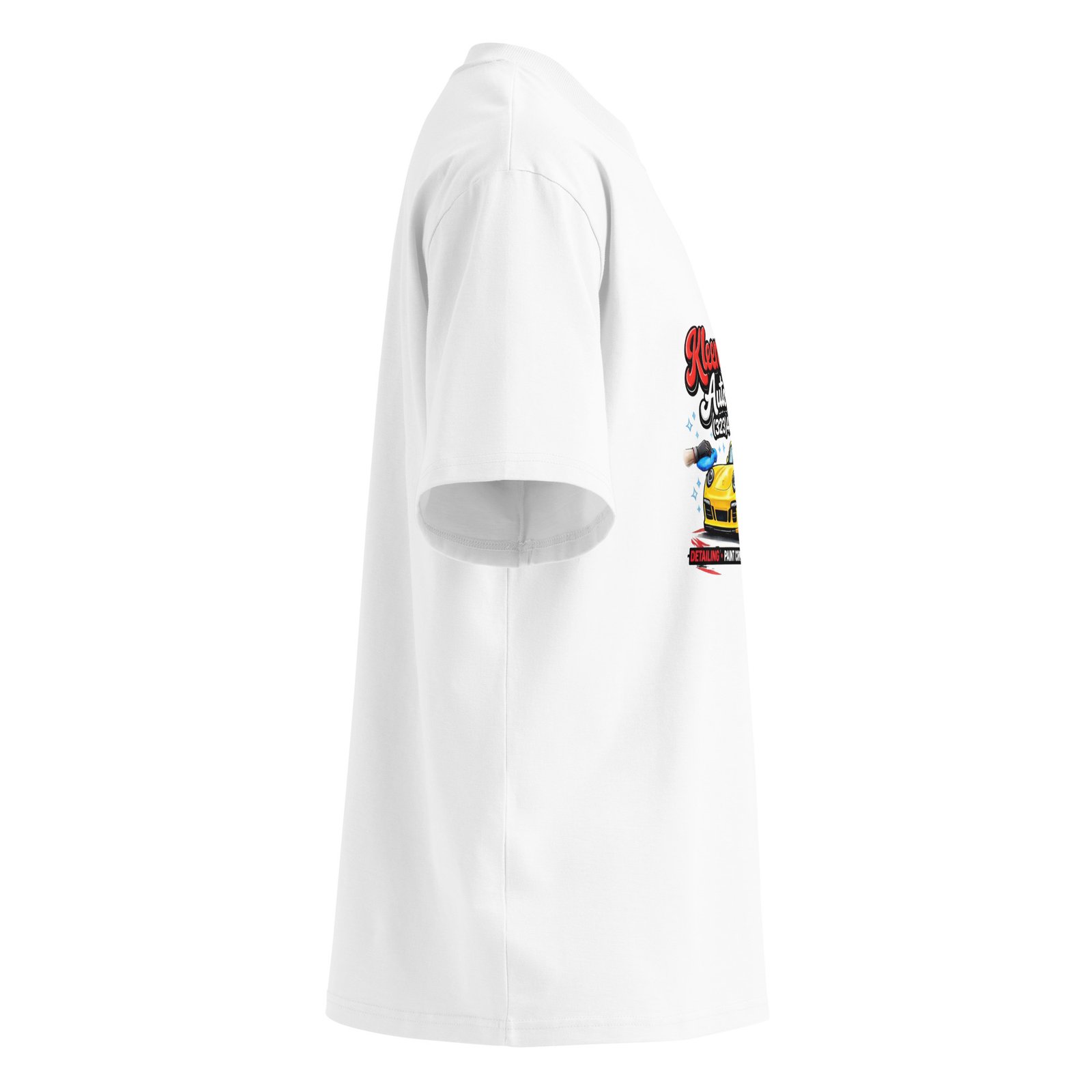 Unisex organic oversized high neck t-shirt - Image 4